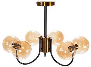 Toolight - Závesná stropná lampa Industry - zlatá - APP1120-6CP