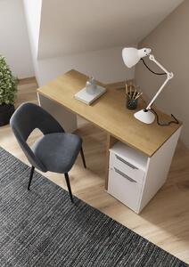 Písací stôl na uzamknutie Access oak - white