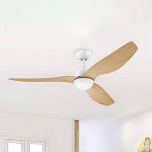 Westinghouse LED stropný ventilátor 7316140, DC, tichý, 132 cm, Svetlé drevo, Obývacia izba / jedáleň, Plast, Moderný