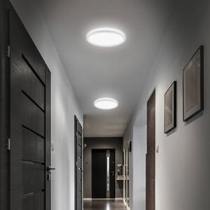 Stropné LED svetlo do kúpeľne Slim Drip, biele, Ø 29 cm, IP44, Kúpeľňa, Plast, Závesné svietidlo