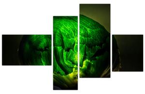 Zelená moderná abstrakcie (Obraz 110x70cm)