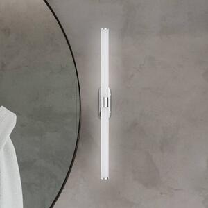 LED nástenné svetlo Runt, dĺžka 60 cm, chróm, 4 000 K, IP44, Chrómová / strieborná, Kúpeľňa, Plast, Moderný