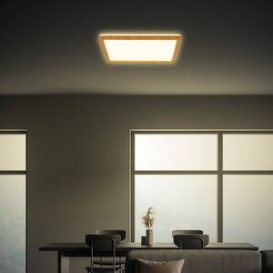 Stropné LED svetlo Tava Wood, 29 x cm, plast, 3 000 K, Svetlé drevo, Obývacia izba / jedáleň, Plast, Stropné svetlo