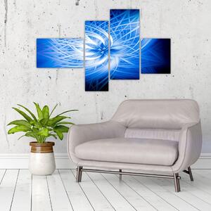 Modrý moderný obraz (Obraz 110x70cm)
