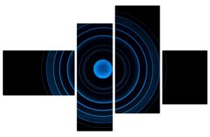 Modré kruhy - obraz (Obraz 110x70cm)