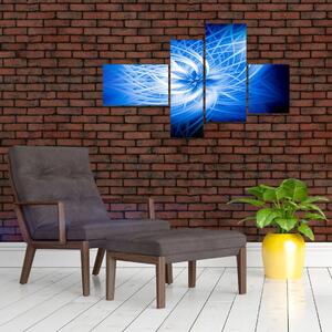 Modrý moderný obraz (Obraz 110x70cm)