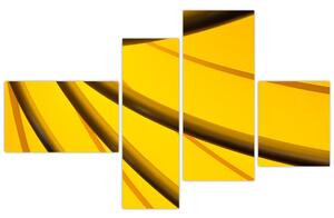 Žltá abstrakcie (Obraz 110x70cm)