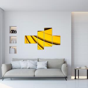 Žltá abstrakcie (Obraz 110x70cm)
