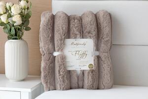 Deka Fluffy hnědá Jednobarevná deka 130/180