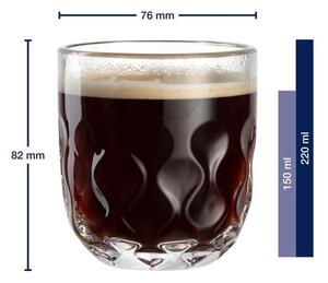 Leonardo poháre na cappuccino Gocce 220 ml 2 ks