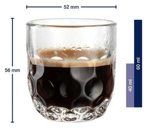 Leonardo poháre na espresso s tanierikmi Gocce 60 ml 6 ks