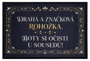Mercury Flooring, Drahá a značková rohožka 40x60 cm - na von aj na doma, 40x60, čierna