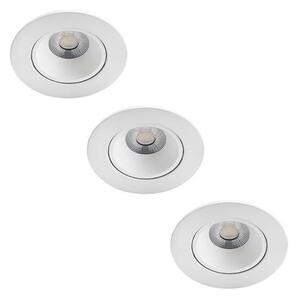 Philips - SADA 3x LED Stmievateľné kúpeľňové svietidlo ABROSA LED/9W/230V IP44