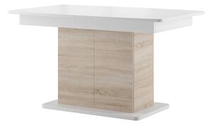 Jedálenský stôl Sorred 03 (biela + dub sonoma) (pre 6 až 8 osôb). Vlastná spoľahlivá doprava až k Vám domov. 1068265