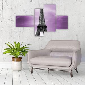 Abstraktný obraz Eiffelovej veže - obraz (Obraz 110x70cm)