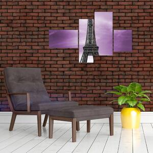 Abstraktný obraz Eiffelovej veže - obraz (Obraz 110x70cm)