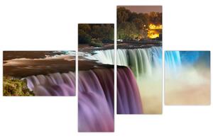 Abstraktné vodopády - obraz (Obraz 110x70cm)