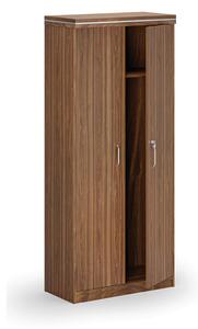 Šatníková skriňa s výsuvom ARRISTO LUX, 800 x 400 x 1836 mm, orech