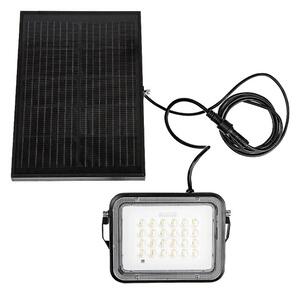 RABALUX 77141 Melk solárne nástenné svietidlo/reflektor LED 6,5W/1000lm 3000+4000+6500K IP65 čierna