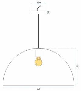 Toolight - Závesná stropná lampa Anzo - čierna - APP379-1CP