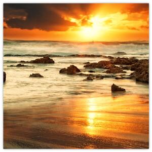 Západ slnka na mori - obraz (Obraz 30x30cm)