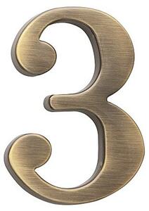 Domová číslica COBRA - 5 cm (OFS - bronz česaný), COBRA OFS (bronz česaný)