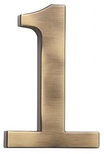Domová číslica COBRA - 5 cm (OFS - bronz česaný), 7, COBRA OFS (bronz česaný)