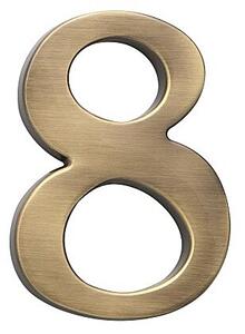 Domová číslica COBRA - 5 cm (OFS - bronz česaný), COBRA OFS (bronz česaný)