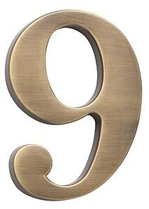 Domová číslica COBRA - 5 cm (OFS - bronz česaný), COBRA OFS (bronz česaný)