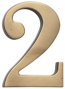 Domová číslica COBRA - 5 cm (OFS - bronz česaný), COBRA OFS (bronz česaný)