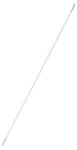 Kovová tyč na závesy biela 125 cm
