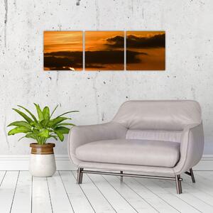 Západ slnka - moderné obrazy (Obraz 90x30cm)
