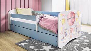 POSTEĽ PRE DETI A MLÁDEŽ 80/160 cm, modrá, biela MID.YOU - Detské izby, Online Only