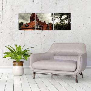 Tehlový dom - obraz (Obraz 90x30cm)