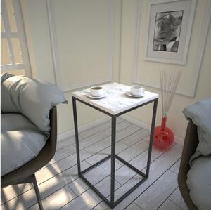 Asir Odkladací stolík PURE 62x35 cm biela/čierna AS1420 + záruka 3 roky zadarmo