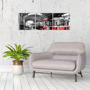Vlaková stanica - moderný obraz (Obraz 90x30cm)
