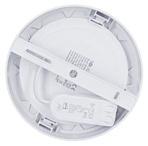 Solight WD240-S - LED panel 2v1 LED/12W/230V 3000/4000/6000K priemer 17 cm IP54 strieborný
