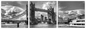 Tower Bridge - moderné obrazy (Obraz 90x30cm)