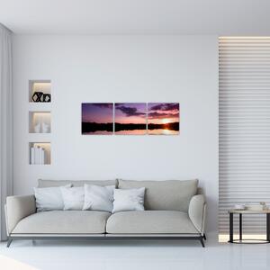 Západ slnka na vode - obraz na stenu (Obraz 90x30cm)