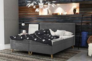 Čalúnená posteľ BLAIRE - 180x200, tmavo šedá
