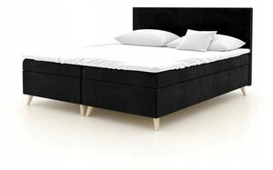 Čalúnená posteľ BLAIRE - 140x200, čierna