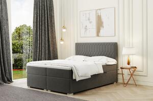 Posteľ boxspring FATIMA - 120x200, tmavo šedá