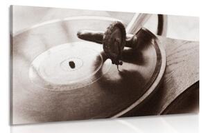 Obraz starožitný gramofón - 120x80