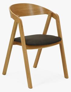 Stohovateľná stolička z dubu GURU+látka na sedáku AKCIA