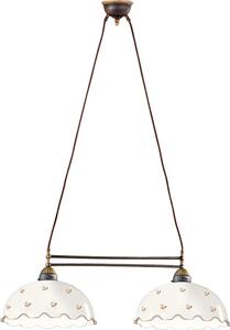 Kolarz 731.82.161 - Závesný luster NONNA na lanku 2xE27/75W/230V, s motívom kvetov, ružové zlato