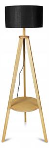 Stojacia lampa 1xE27/40W/230V čierna