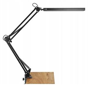 LED Stmievateľná stolná lampa s klipom LED/10W/5V 3000/4000/6000K čierna