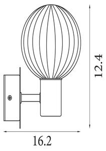 Searchlight 30506BK - Nástenné svietidlo LUMINSPHERE 1xG9/7W/230V čierne