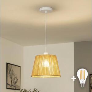 Brilagi - LED luster na lanku CERIA BOHO 1xE27/40W/230V priemer 28 cm hnedý