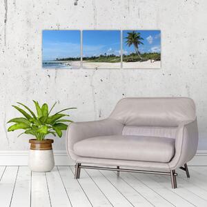 Exotická pláž - obraz (Obraz 90x30cm)